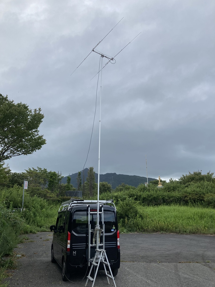 アンテナと筑波山